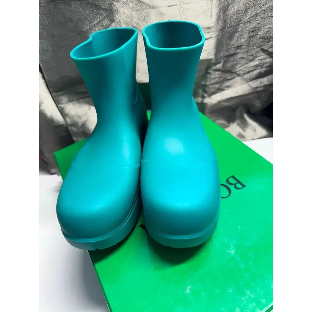 Bottega Veneta Puddle Ankle boots acid turquoise